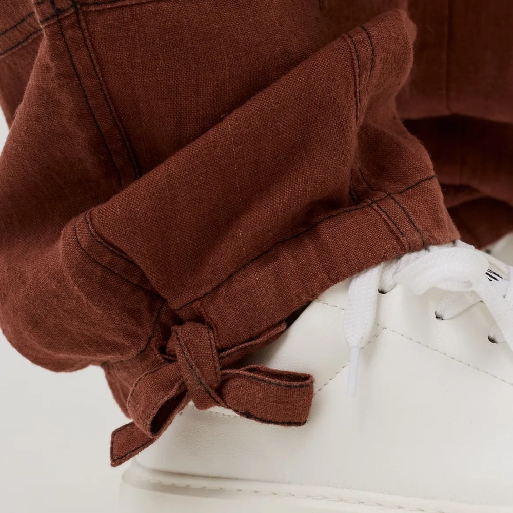 Ganni Brown Cargo Pants - Picture 4 of 11